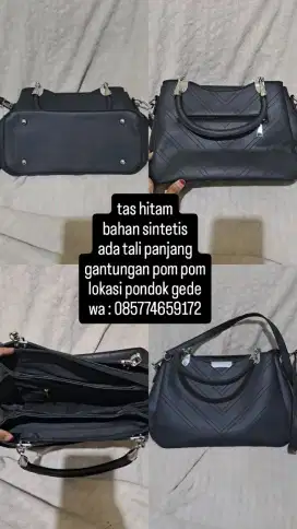 Tas hitam/bahu/handbag