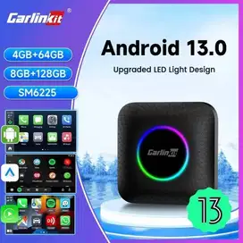 Carlinkit AiBox Android 13 8/128 Ambient Led SM6225 8 Core Wireless