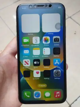 Iphone X 64GB Face ID True Tone OFF Sinyal Icloud Aman HP+Kabel Data