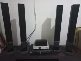 Home theater set merk.Pioneer ,4speaker ,1cd player ,harga baru 7jtan