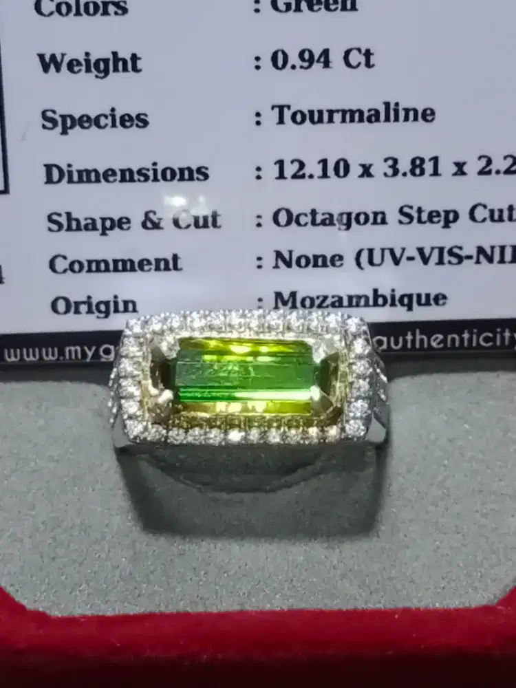 Natural Green Tuormaline