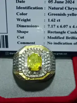 Natural Chrysoberyl