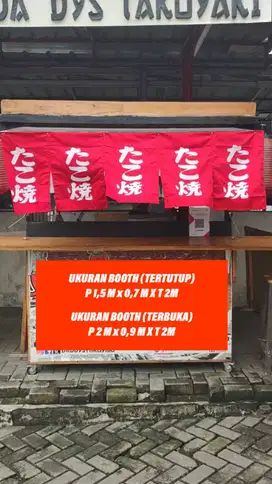 Dijual CEPAT Booth / Gerobak / Rombong Usaha (Gratis Kulkas 1 pintu)