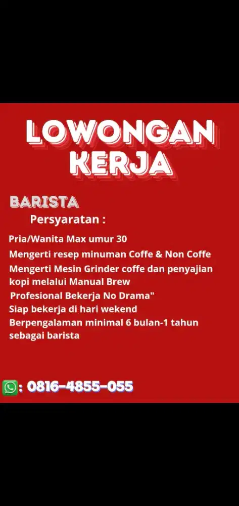 Barista Kopitiam