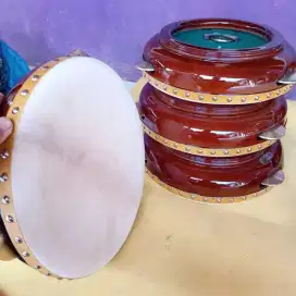 ALAT MUSIK REBANA HADROH UKUR 30CM BAHAN KAYU MAHUNI