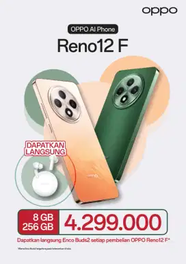 Promo OPPO Reno 12f 16/256