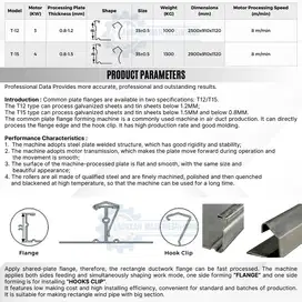 HVAC Ducting Common Plate Flange Machine - Mesin Common Flange Ducting