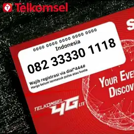 Kartu SIM Nomor Cantik Telkomsel Kwartet Tripel