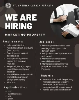 Lowongan Pekerjaan Sales Marketing Property