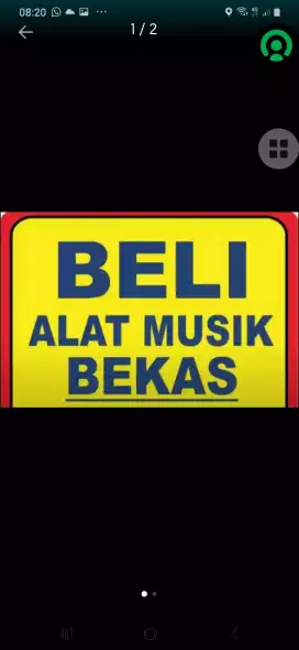 Di beli alat musik bekas