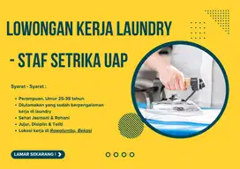 Lowongan Kerja Laundry Bekasi - Karyawan Setrika