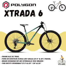 KREDIT SEPEDA POLYGON BALAP GUNUNG XSTRADA 6 GRATIS HINGGA 2x CICILAN