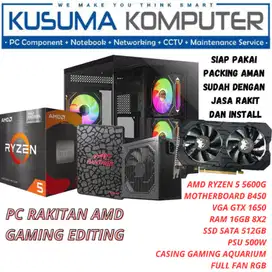 PC Gaming AMD Ryzen 5 5600G GTX 1650 512GB SSD 16GB RAM