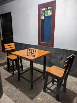 Meja kursi set kedai makan