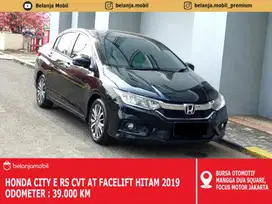 [ LOW KM 39.000 ] Honda City E RS CVT AT Facelift Hitam 2019/2020