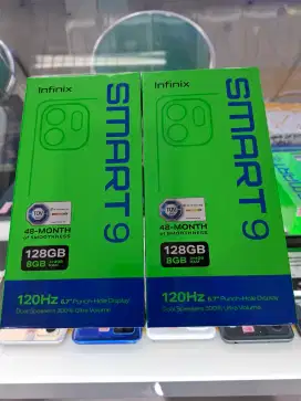 Infinix smart 9 ram 4gb+4gb/128gb baru segel bisa tukar tambah kredit