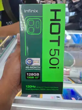 Infinix hot 50i ram 6gb+6gb/128gb baru segel bisa tukar tambah  kredit