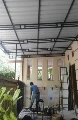 Kanopi atap galvalum minimalis dll