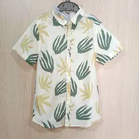 Kemeja Anak Laki Daun Idul Fitri  6 - 7 tahun AIIZ import Thailand