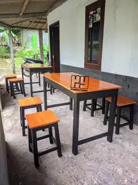 Meja kursi set resto, meja kursi set cafe