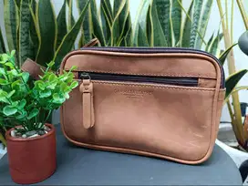 Tas Tangan Kulit Gammara Leather Like New, baru pakai 1 kali