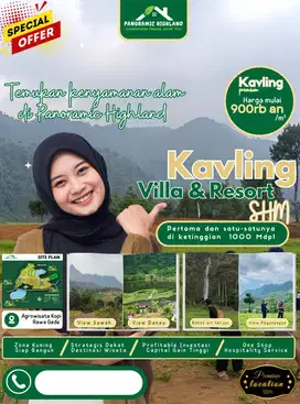 Tanah Kavling SHM Panoramic Highland Puncak Baru Bogor