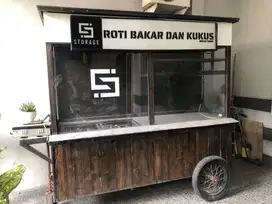 Paket gerobak bekas untuk roti bakar