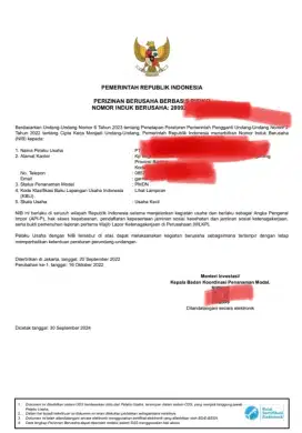 Pembuatan Izin Usaha