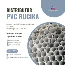 Distributor pipa dan aksesoris PVC rucika terlengkap