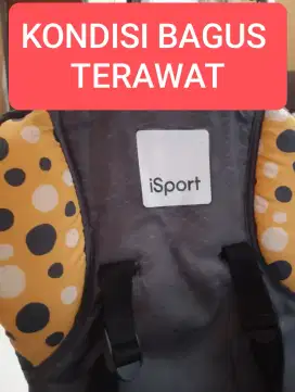 Dorongan bayi / Stroller isport warna kuning kondisi BAGUS