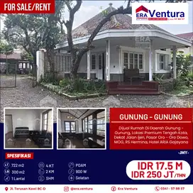 Rumah Kolonial Di Daerah Gunung2, Lokasi Premium, Dekat Jl Ijen