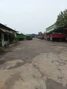 DIJUAL LAHAN  GARASI ALAT BERAT/TRUCK Banjar Sugihan Nol Jalan