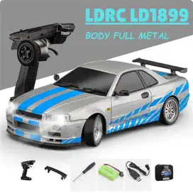 RC Drift Car LDRC 1899 Body Metal RWD Gyro Skala 1:18  Terbaru