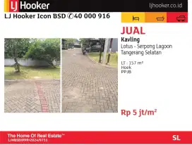 jual kavling hoek serpong lagoon