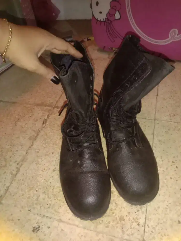 SEPATU PDL KULIT JERUK TNI jumbo