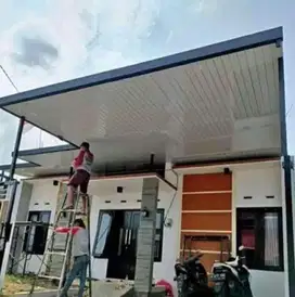 Kanopi alderon  besi hollow plafon pvc