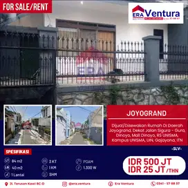 Rumah Di Daerah Joyogrand, Dekat Jalan Sigura - Gura