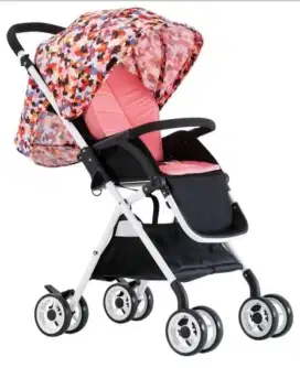 Stroller pink merk hugo