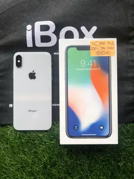 IPhone X 256GB iBox Silver mulus Fullset BH 100% 3Utool 95 Permanent