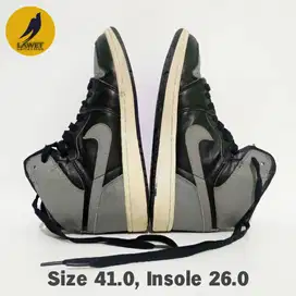 NIKE Sepatu Air Jordan I High Retro Shadow Hitam Sepatu Basket Kulit