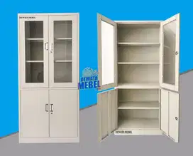 Lemari Arsip Kantor Besi Kaca / Lemari Filling Cabinet W-53