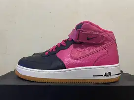 Nike Air Force I 1 Mid Black/Vivid Pink-White