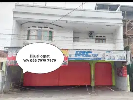 Jual cepat turun harga rumah tinggal + ruang usaha