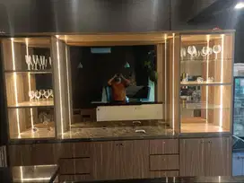 Lemari Buffet Kaca Bekas Resto Ex Cafe
