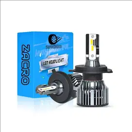 2pcs Lampu LED ZACRO [H4] Putih Terang utk Mobil Agya Ayla Sigra Brio