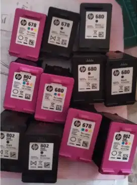 Menerima tinta bekas dari baru