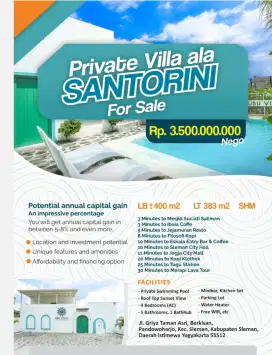 Jual Villa di Sleman Yogyakarta