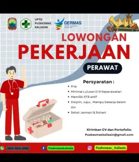 Dibutuhkan perawat laki laki