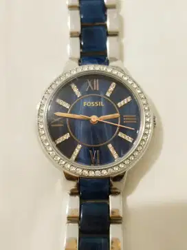 Jam Tangan Wanita Fossil ES4009 Virginia Blue Acetate.