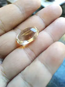 Batu jenis permata citrine siap naik ring